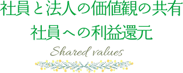 スタッフとの価値観の共有